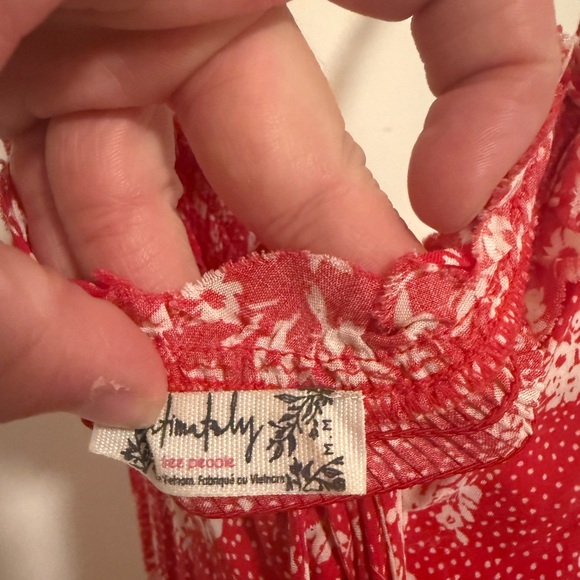 Red Floral Sundress from Free People - Picture 2 of 2